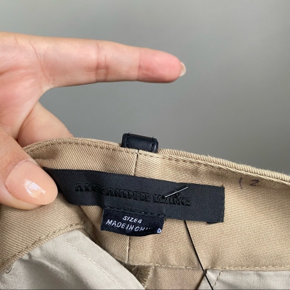 Alexander Wang Twill Skinny Stirrup Pants Leather Details - Picture 9 of 9